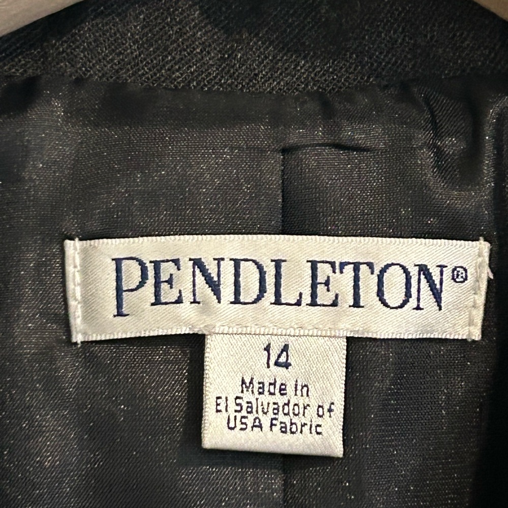 Pendleton Wool Blazer Gray Size 14 - image 3
